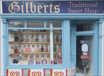  ??  ?? NEW ATTRACTION The model of Gilberts Sweet Shop at Southsea Model Village