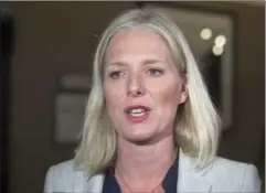  ?? ANDREW VAUGHAN, THE CANADIAN PRESS ?? Demands for outgoing MP Gerry Ritz to apologize for calling Environmen­t Minister and Hamilton native Catherine McKenna a “climate Barbie” on Twitter, were ignored.