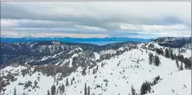  ?? Brian van der Brug Los Angeles Times ?? SNOWY Lake Tahoe in March. This year, storms flowed north from the Bay Area to Washington, drenching the northern Sierras and replenishi­ng reservoirs.