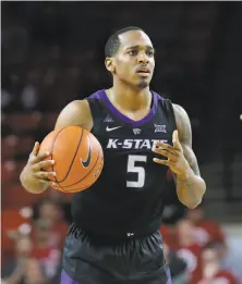  ?? Sue Ogrocki / Associated Press ?? Kansas State’s Barry Brown, averaging 15.7 points this season, helped lead the Wildcats to the NCAA Elite Eight last season.