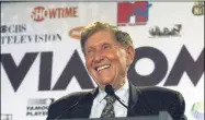  ?? SUZANNE PLUNKETT — THE ASSOCIATED PRESS ?? Viacom Chairman Sumner Redstone smiles Sept. 7, 1999 during the announceme­nt of a merger between CBS and Viacom in New York.