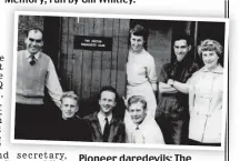  ??  ?? Pioneer daredevils: The British Parachute Club in 1956