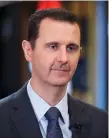  ??  ?? Syria’s President Bashar al-Assad