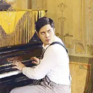  ??  ?? Paulo Avelino is the swaggering Tony Javier — a vaudeville pianist, the boarder in the house of the Marasigans, the seducer of women — who gets a rude awakening upon knowing the fate of the painting of Don Lorenzo Marasigan.