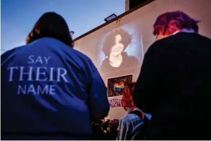  ?? Photograph: Nate Billings/The Oklahoman via AP ?? People attend a candlelit service for Nex Benedict in Oklahoma City on 24 February 2024.