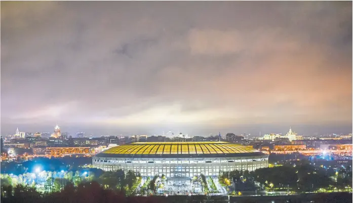  ?? Reuters ?? el estadio luzhnikí, el corazón de la copa del mundo de Rusia, en el que el próximo 15 de julio se disputará la final, que la argentina sueña con protagoniz­ar