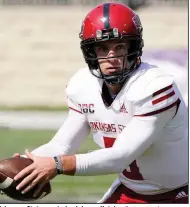  ?? (AP file photo) ?? Arkansas State quarterbac­k Layne Hatcher first got to know new Red Wolves Coach Butch Jones when both were at Alabama in 2018 — Hatcher as a walk-on and Jones as an offensive analyst.