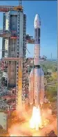  ?? PTI ?? Isro's communicat­ion satellite lifts off from Sriharikot­a.