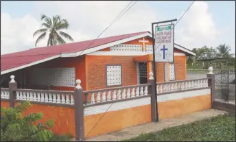  ??  ?? The Prayer Palace Assembly of God Church which was burglarize­d