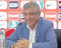  ??  ?? Portugal coach Fernando Santos announces his squad for the friendlies against Poland and Scotland.