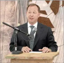  ?? FILE PHOTO ?? Michael Uccellini, president and CEO of the United Group of Companies speaks during a previous event in Troy.