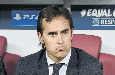  ?? FOTO: GETTY ?? Las dudas sobre Lopetegui no comenzaron en Vitoria, si no en Sevilla tras perder por 3-0 en el Sánchez Pizjuán