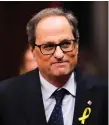  ??  ?? New Catalan president Quim Torra