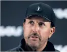  ?? BILD: STEVEN PASTON AP ?? Phil Mickelson bekräftar att han kommer spela nästa veckas US Open.