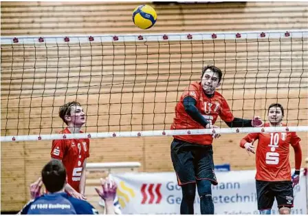  ?? Foto: Oliver Vogel ?? Trotz großem Kampf: Die SG Volley Alb/brenztal unterlag dem SV Esslingen knapp.