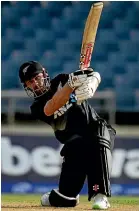  ?? ?? Black Caps captain Kane Williamson struck 47 off 29 deliveries in his return to the white ball side.