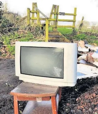  ??  ?? Carmarthen­shire Council’s environmen­tal protection service deals with fly-tipping and