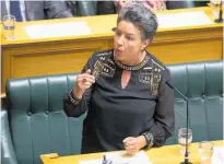  ?? Photo / Mark Mitchell ?? Paula Bennett spoke in Parliament about “recent intimidati­on by Karel Sroubek”.