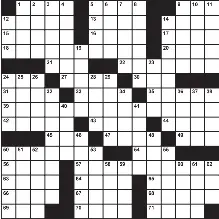 Poker Declaration Crossword Puzzle