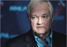  ?? CHRIS YOUNG THE CANADIAN PRESS ?? NHL players' associatio­n executive director Donald Fehr says his membership isn't prepared to be pushed around when negotiatio­ns eventually begin. He says players gave up quite a bit in previous contracts and it’s time for the pendulum to swing the other way.