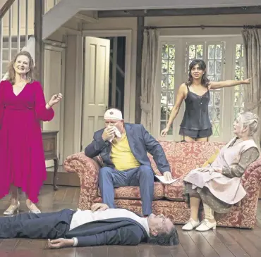  ?? ?? Noises Off – pic by Pamela Raith Photograph­y