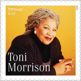  ?? USPS VIA AP ?? This image released by the USPS shows a forever stamp featuring Nobel laureate Toni Morrison.