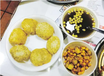  ?? — PHOTOS: MIA STAINSBY ?? Never had golgappas? Now you know the first thing to order at Apna Chaat.