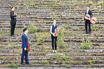  ?? FOTO: KAUKO KIPPAS ?? Das Schumann-Quartett tritt zusammen mit dem Pianisten Herbert Schuch auf.