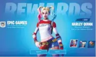  ??  ?? (left, and far left) The Harley Quinn skins for Fortnite. – EPIC GAMES
Robbie (right) as Harley Quinn in a still from
– WARNER BROS.