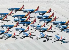  ?? Foto: Internet ?? Una veintena de aviones parados como consecuenc­ia de las fallas que presentan.