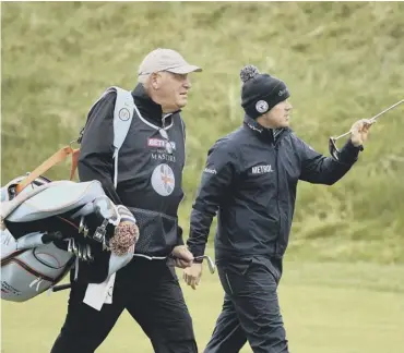  ??  ?? 0 Richie Ramsay reckons his new caddie, Guy Tilston, is helping him keep things simple at Hillside.