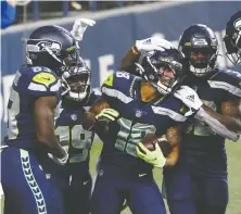  ?? JOE NICHOLSON/ USA TODAY SPORTS ?? The Seattle Seahawks are throwing more this season, passing it 59.5 per cent of the time compared to 54.3 per cent a year ago. They're also choosing pass plays more in early downs.