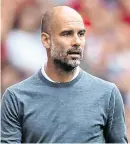  ??  ?? Guardiola: Welcome for new assistant manager at City, Juanma Lillo