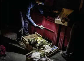  ??  ?? Recently, ‘dumpster divers’ have put food waste in the spotlight by salvaging edible food from skips BELOW: