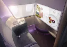  ??  ?? In the Pure Skies Room, each seat is a fully enclosed space