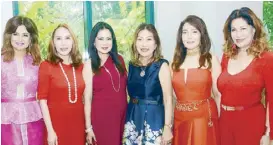  ??  ?? (From left) Merci Padolina, Consul Agnes Huibonhoa, 2019 Ambassador for Life Yoli Ayson, Connie Haw, Ofelia Wadle and 2019 Ambassador for Life Rosemarie Basa.