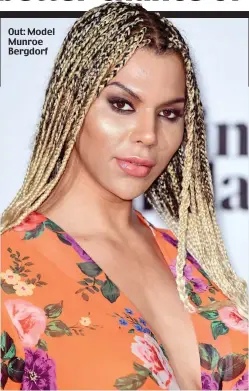 ??  ?? Out: Model Munroe Bergdorf