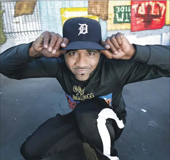  ?? Kirk McKoy Los Angeles Times ?? “EVERY SPOT in Compton got something going on, but Rosecrans is the common denominato­r,” says rapper Problem of the avenue that runs through his hometown.