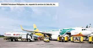  ?? COMPANY HANDOUT ?? PHOENIX Petroleum Philippine­s, Inc. expands its services to Cebu Air, Inc.