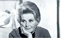 ?? WENN ?? Rose Marie, seen above circa 1966, died on Thursday night at the age of 94. Her career in entertainm­ent spanned some 90 years, beginning when she was just three years old.