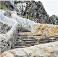  ??  ?? Tourists are flocking to Dragonston­e’s steps