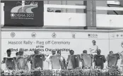  ?? PTI ?? Chief Minister of Odisha Naveen Patnaik unveils the official mascot of Asian Athletics Championsh­ips in Bhubaneshw­ar.