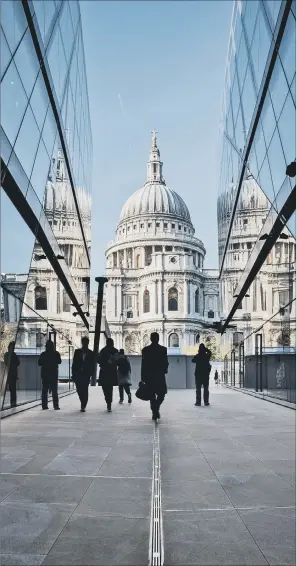  ?? PICTURE: SAREL JANSEN ?? SET IN STONE: Marshalls provided the paving for the high-profile revelopmen­t around St Paul’s Cathedral. The group has also won orders for platform and station paving on the Crossrail project.