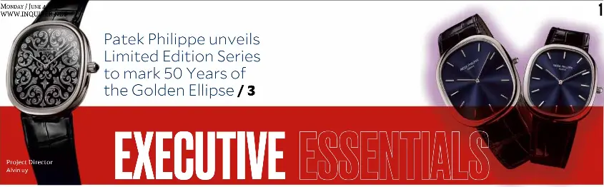 Patek Philippe Unveils Limited Edition Series To Mark 50 Years Of The Golden Ellipse Pressreader