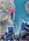  ?? PHOTO: ODT FILES ?? A customer leaps from AJ Hackett Bungy’s Kawarau site.