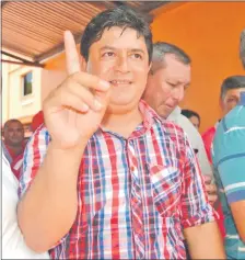 ??  ?? Fredy Raúl Silva (ANR) ganó ayer las elecciones municipale­s en Liberación, departamen­to de San Pedro.