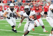  ?? INDIANAPOL­IS ATHLETICS ?? St. Laurence graduate Toriano Clinton has broken the University of Indianapol­is program record for rushing yards in a game twice this season and set the NCAA Division II national standard for rushing yards in a quarter.