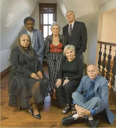  ?? MAGDALENA WOSINSKA/THE NEW YORK TIMES ?? Members of the Retirement House are Reatha Grey, from left, Jerry Boyd, Gaylynn Baker, Monterey Morrissey, Patti Yulish and Chuck Lacey. The group has 3.6 million followers on TikTok.