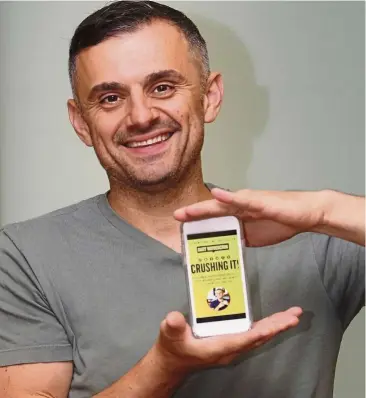  ??  ?? Vaynerchuk, aka Gary Vee, has millions of fans from around the world, but he was surprised at the amount of people here who recognised him and asked for a quick chat and a selfie – something he happily makes time for everywhere he goes.