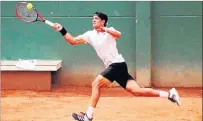  ?? CORTESÍA ?? Clasificad­o. Emilio Gómez venció ayer a Juan Carlos Aguilar, de Bolivia, por 6-3, 6-4.